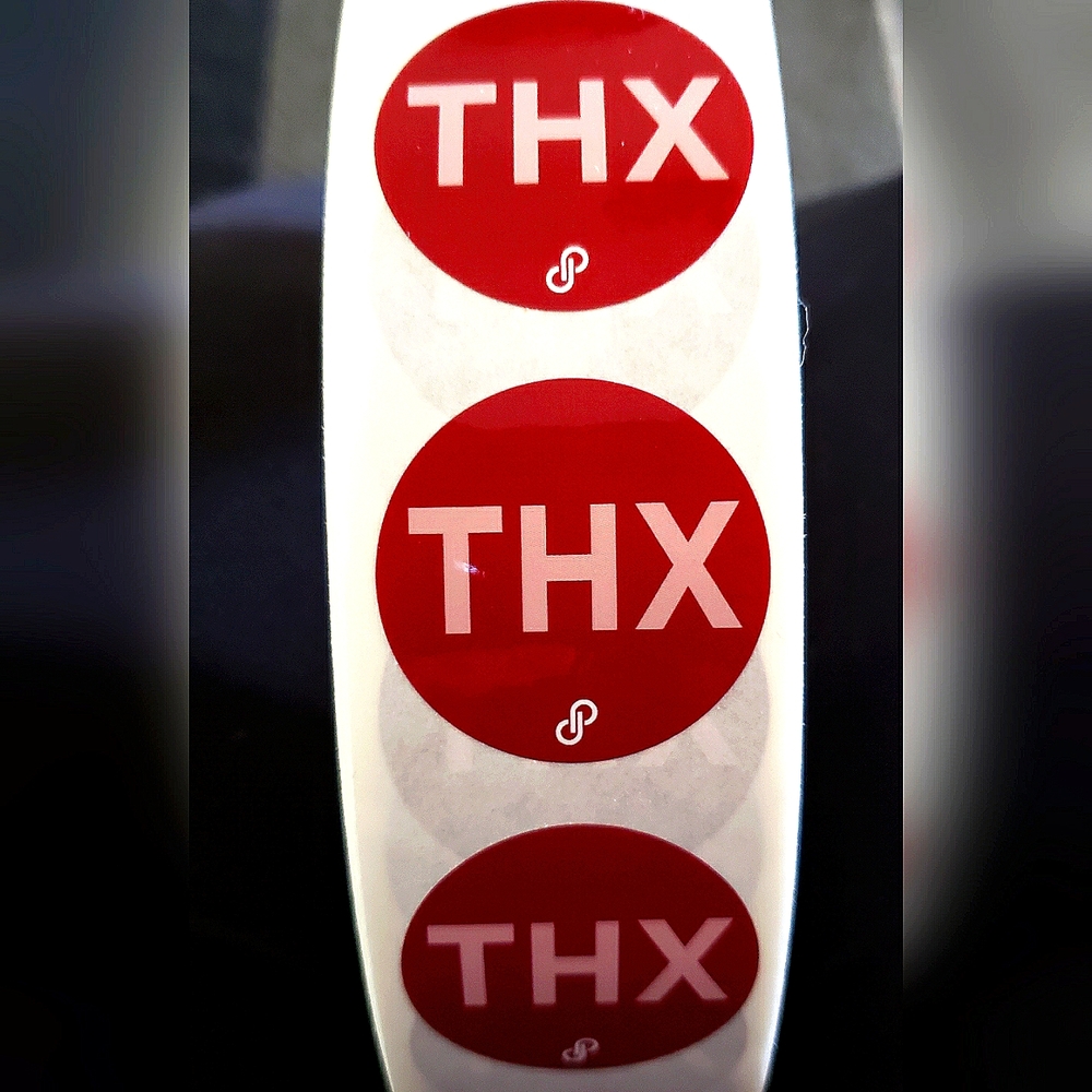 🔥200 STICKERS "THX" w/PM emblem